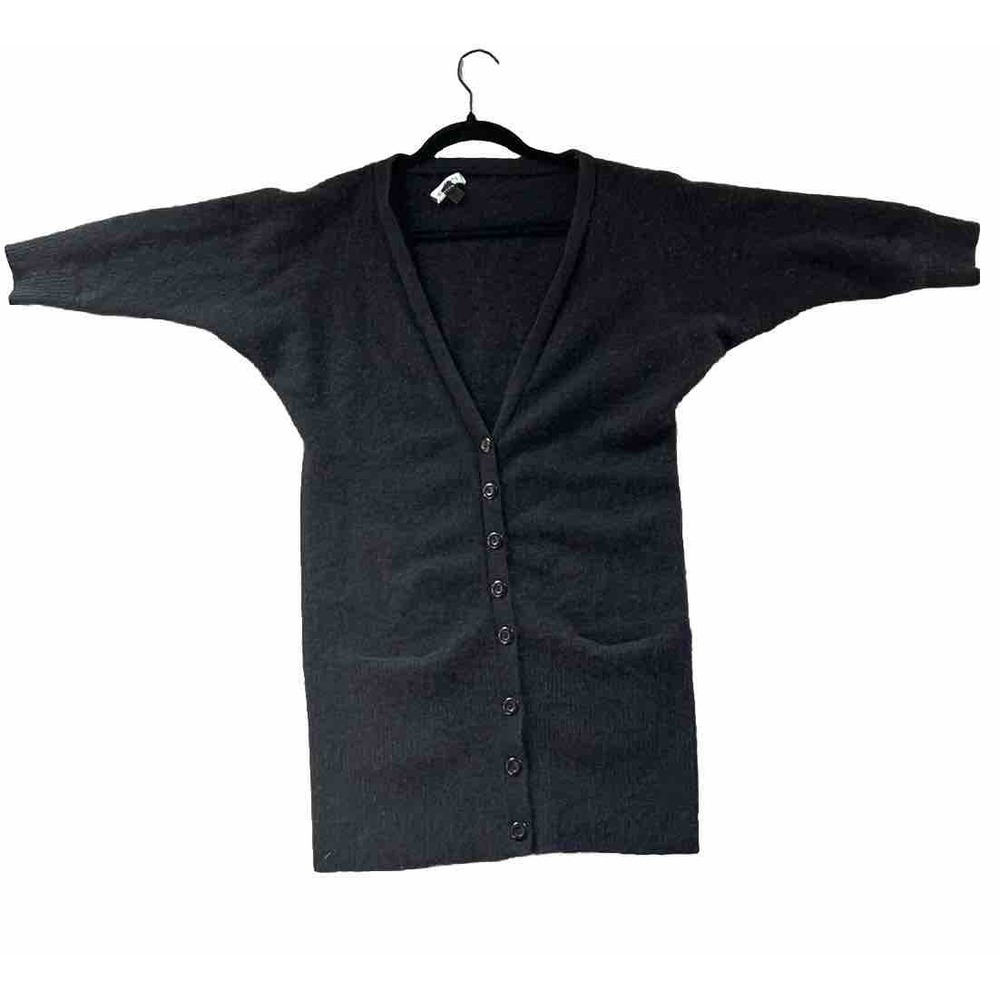 bebe Black Cashmere Cardigan Sweater Woman's Small